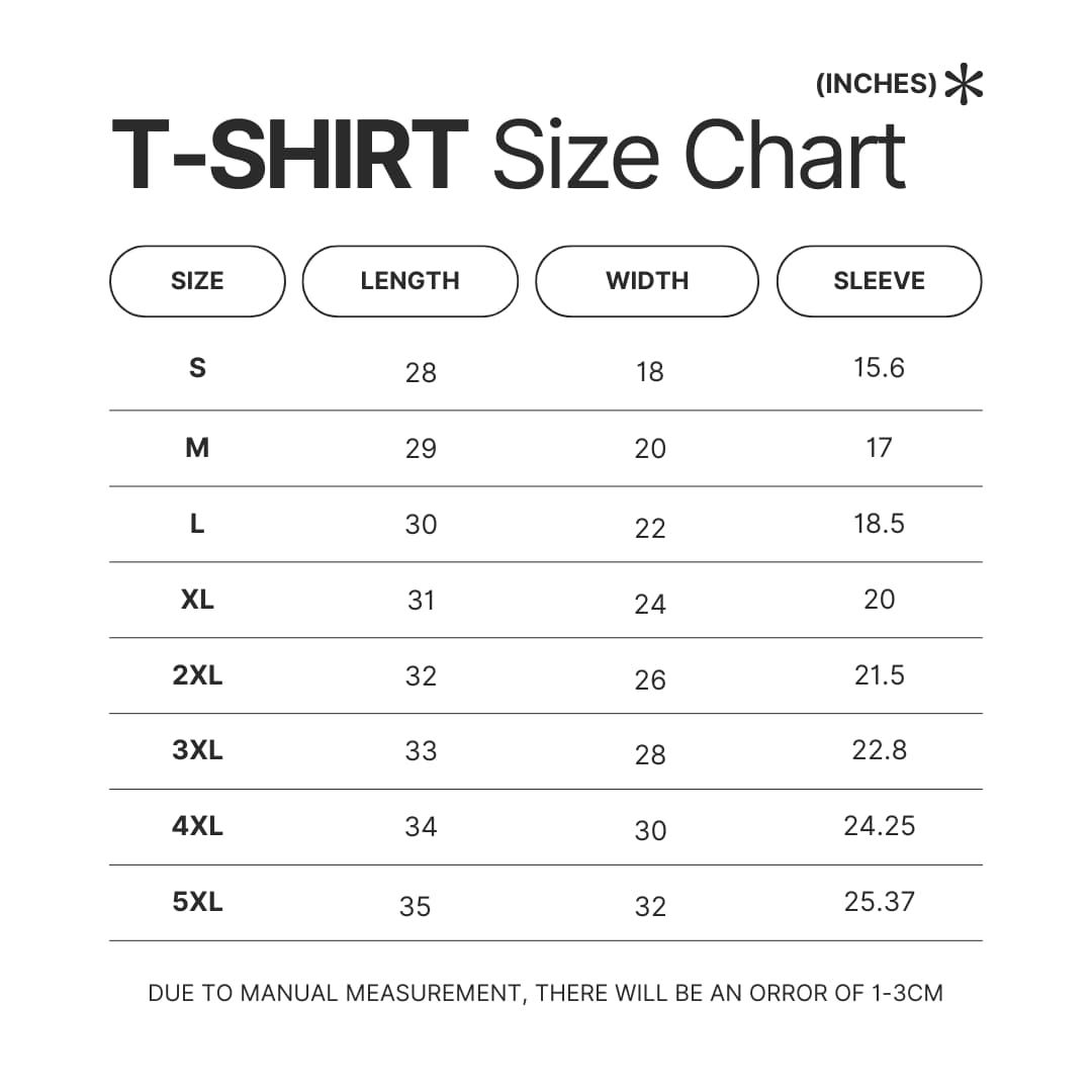 T shirt Size Chart - Big Hero 6 Store
