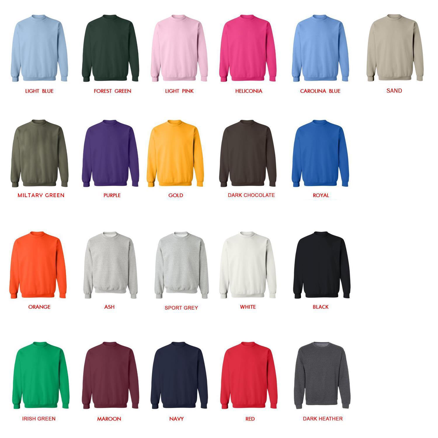 sweatshirt color chart - Big Hero 6 Store