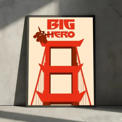 Big Hero 6 Wall Art Decor Waterproof
