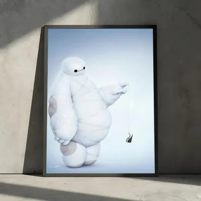 Big Hero 6 White Wall Art Decor