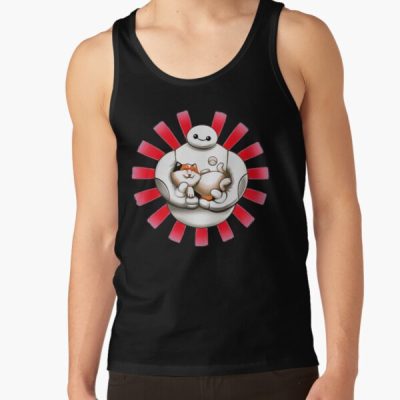 Cat Black Tank Top