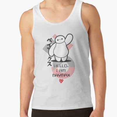 Big Hero Hello I Am Baymax Cute Kanji Tank Top