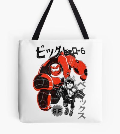 Baymax Retro Manga Style Design Tote Bag