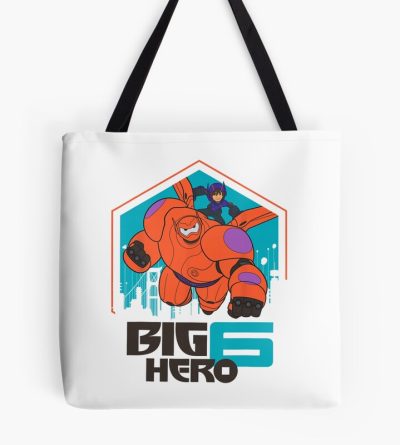 Baymax Futuristic Robot Illustration Tote Bag