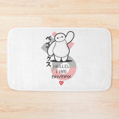 Big Hero Hello I Am Baymax Cute Kanji Bath Mat