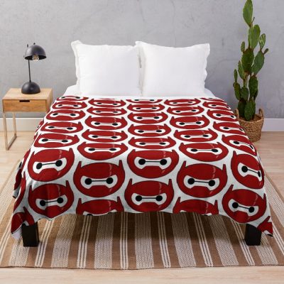 Red Robot Throw Blanket