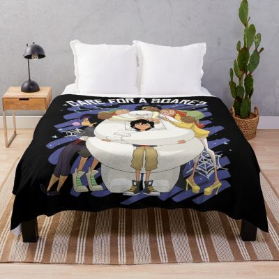 Halloween Friends Illustration Throw Blanket