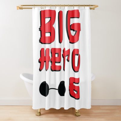 Big Hero 6 Stickers Shower Curtain