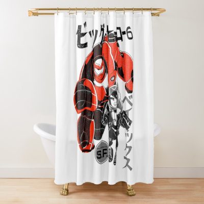 Manga Style Design Shower Curtain