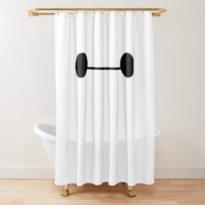 Inflatable Robot Shower Curtain