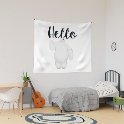 Big Hero Baymax Wave Hello Graphic Tapestry