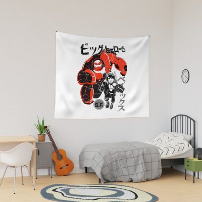 Mecha Duo Manga Style Design Tapestry