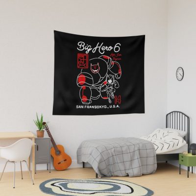 Big Hero Hello I Am Baymax And Hiro Tapestry