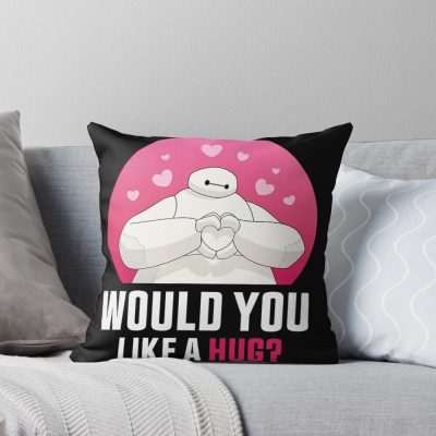 Vintage Baymax Cute Hug Throw Pillow