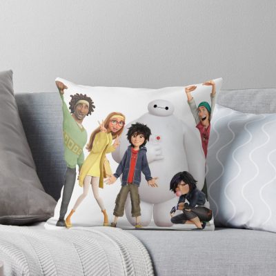 Big Hero Friends Throw Pillow